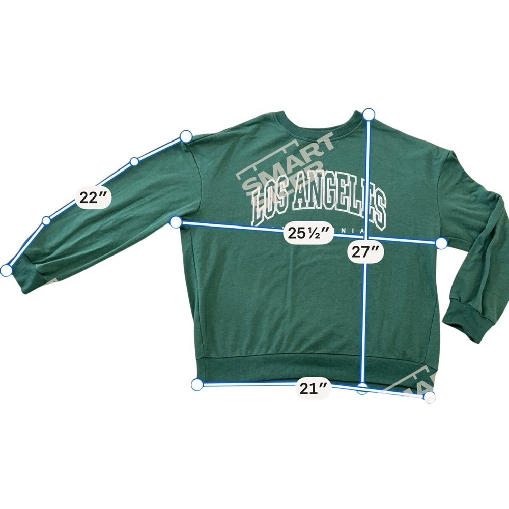 Los Angeles California Womans Large Oversized Sweatshirt - Picture 2 of 6